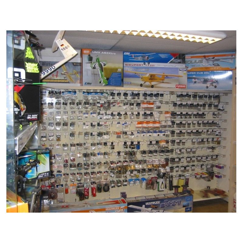 Exemple d'agencement d'un magasin de modelisme, maquette, miniature