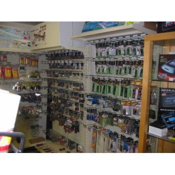 Exemple d'agencement d'un magasin de modelisme, maquette, miniature