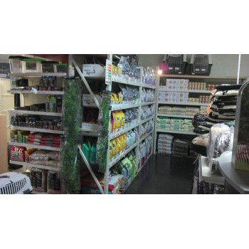 Amenagement magasin Animalerie de  Gondoles Racks, produits suspendus