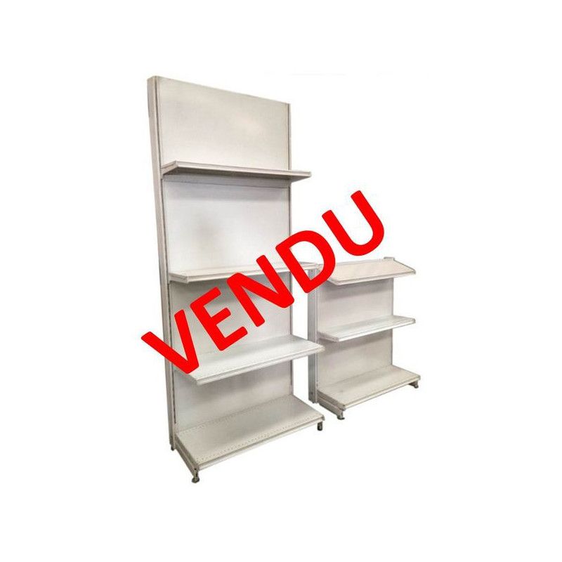Lot Gondole Murale d'occasion, Equipement et Rayonnage pour Magasin