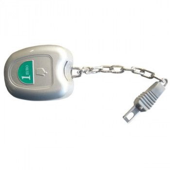 Consigneur pour chariot supermarché avec sa chaine