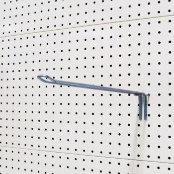 Broche double de 300 mm pour fond perforé sans porte etiquette de prix