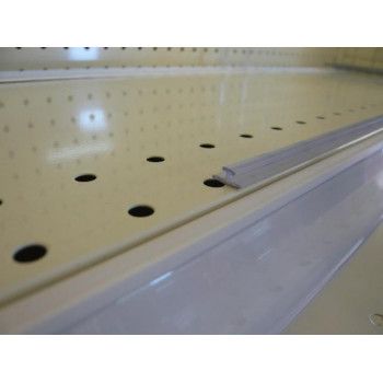 Rail fixation adhésif transparent 9 mm pour séparateur plexiglas - RDM