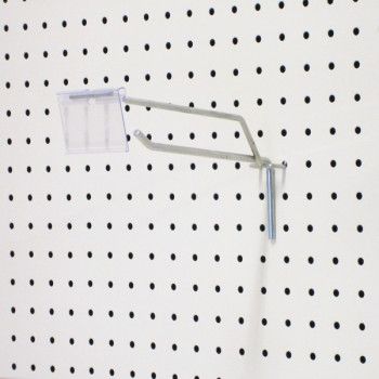 Broche simple de gondole à fond perforé