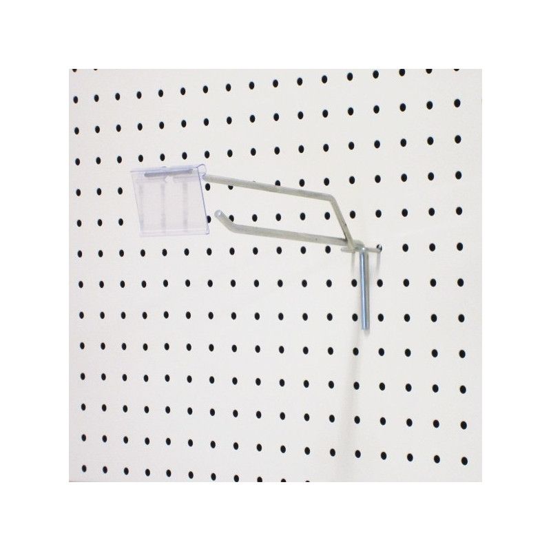 Broche simple de gondole à fond perforé