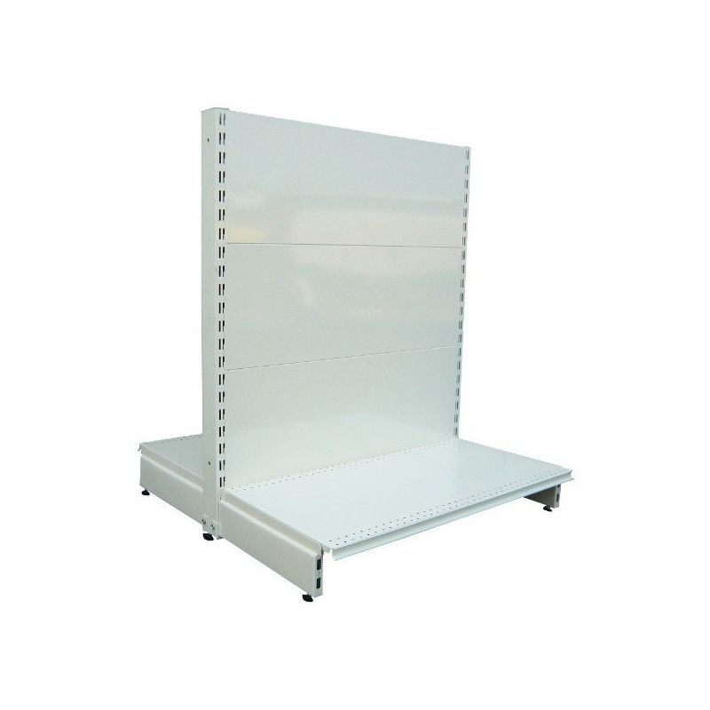 Gondole double face centrale - Blanc / Gris / Anthracite