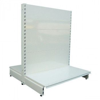 Gondole double face centrale - Blanc / Gris / Anthracite