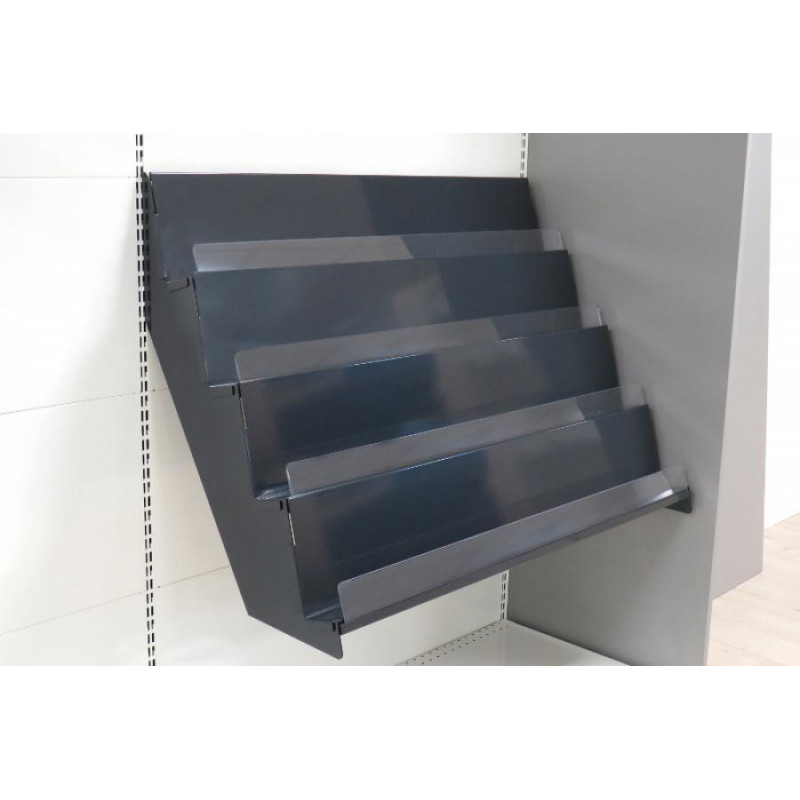 Kit de presentation de la presse, journaux, magazines sur une gondole metallique